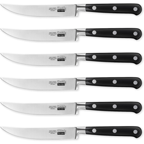 Cooks Standard 6 Piece High Carbon Stainless Steel Steak Knife Set
